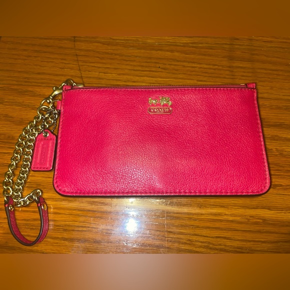 Coach Handbags - EUC Coach Hot Pink Wristlet